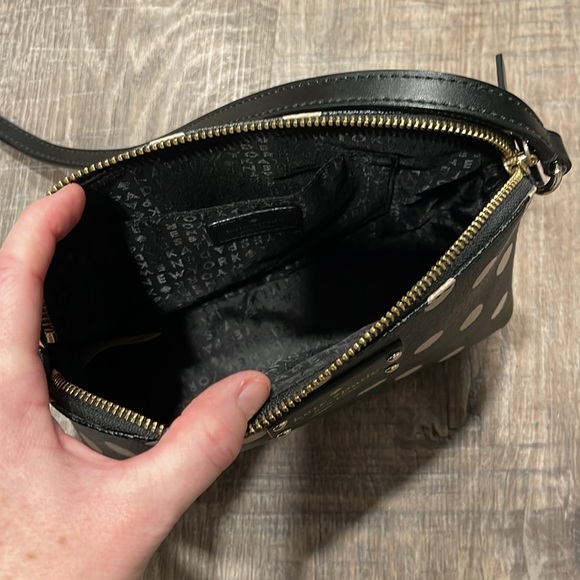 Kate Spade New York black with polka dot crossbody purse - Picture 3 of 5
